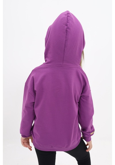 Toontoy Kız Çocuk Nakışlı Sweatshirt Mor