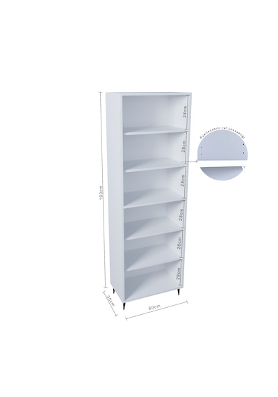 Ases Mobilya Ases E51 Çok Amaçlı Dolap Mutfak Dolabı , Banyo Dolabı , Kiler Dolabı , Ayakkabılık Dolabı Beyaz Beyaz