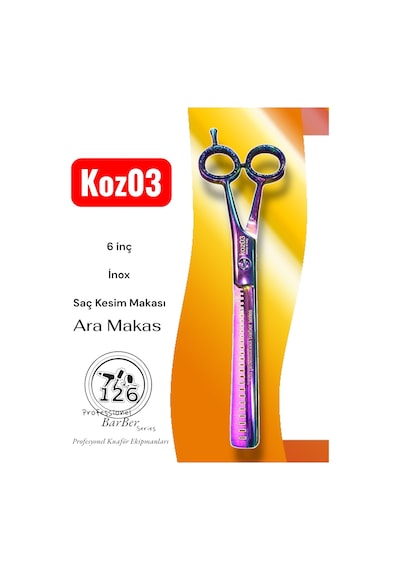 Koz03 Chameleon Saç Sakal Kesim Ara Makası - 6 İnç
