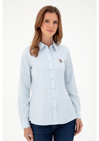 U.s. Polo Assn. Kadın Açık Mavi Gömlek Basic 50295710-vr003 Açık Mavi