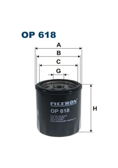 Jeep Grand Cherokee 2 Yag Filtresi 4.7 2001-2005 Fıltron Op618