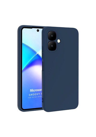 Microsonic Tecno Spark Go 2 Kılıf Groovy Soft Lacivert -