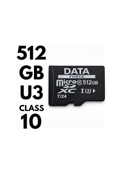 Dataforce 512gb U3/cl10 7/24 Surveıllance 100/50mbs Hafıza Kartı