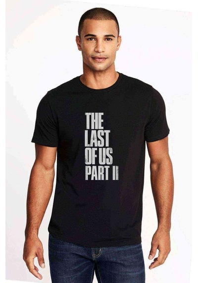 The Last Of Us Part 2 Baskılı Siyah Erkek Tshirt (528659907)