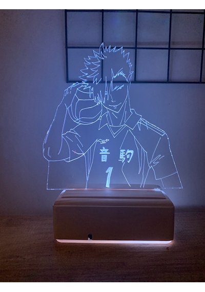 Haikyu!! Kuroo 16 Renk Gece Lambası