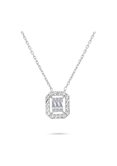0.05 Karat Baget Pırlanta Kolye - Hrd Sertifikalı 45645623