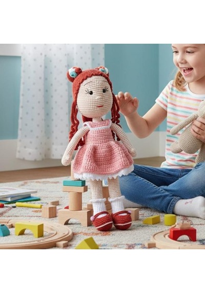 Amigurumi Oyuncak Bebek El Örgüsü Uyku Ve Oyun Arkadaşı Çok Renkli