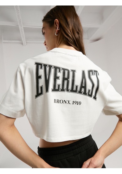 Everlast Ever Classics Wmn Comfort Beyaz Kadın Crop Tişört Beyaz