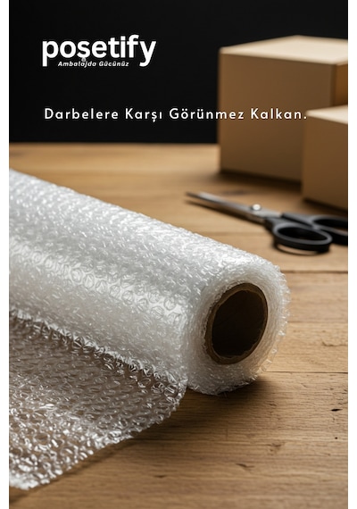 Kalın Balonlu Naylon Patpat Rulo 50 Cm X 50 M 35 Gr/m² 3 Katlı 1. Sınıf Ambalaj Malzemesi