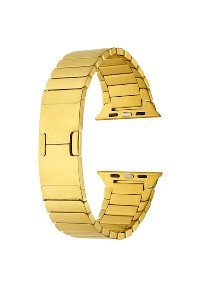 Watch Ultra 49mm Uyumlu Krd-82 Metal F10t Kordon-gold