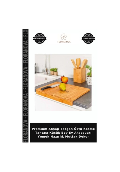 Premium Ahşap Tezgah Üstü Kesme Tahtası Küçük Boy Ev Aksesuarı Yemek Hazırlık Mutfak Dekor Çok Renkli