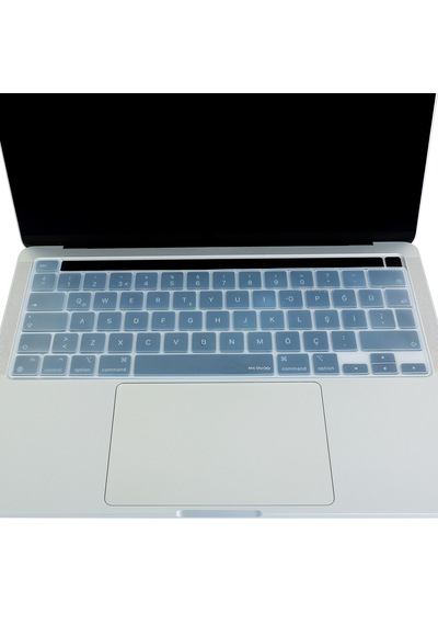 Apple Uyumlu MacBook Pro Klavye Koruyucu M1-m2 13inç Us-abd İngilizce Touchbarlı A2338 A2289 A2251 A2141 Şeffaf