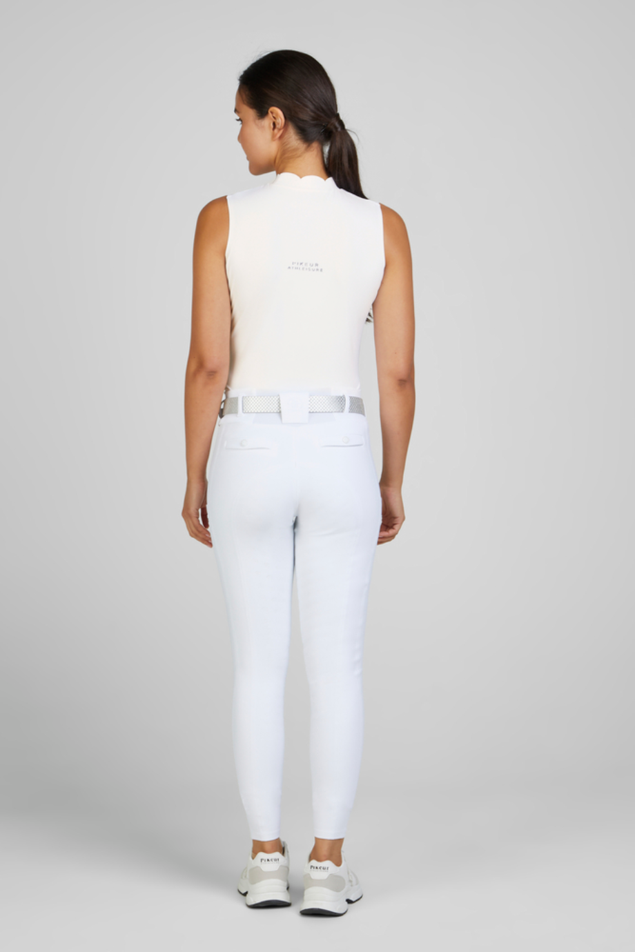 Pikeur Seamless Top 7217 Fonksiyonel Spor Kadın Üst T-shirt Beyaz