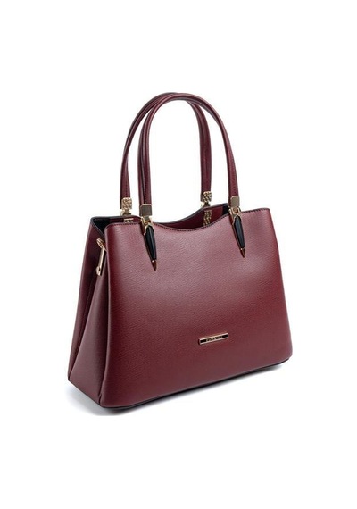 Silver Polo Sp1205 Kadın El Çantası Düz Bordo-bordo