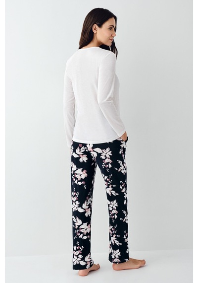 Pierre Cardin Kadın Beyaz Pijama Takımı Pc9106-s-v1 Beyaz