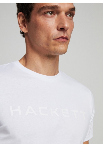 Hackett Beyaz Erkek %100 Pamuk Slim Fit T-shirt Hm500713