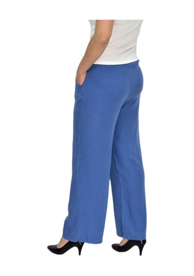 Baglan Kadın Lastikli Bol Pantolon Bgl-st04646 İndigo