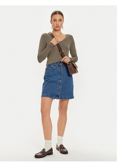 Onlvenıce Lıfe Ls Vneck Pullo Knt Noos Kadın Kazak 15333990 Gri