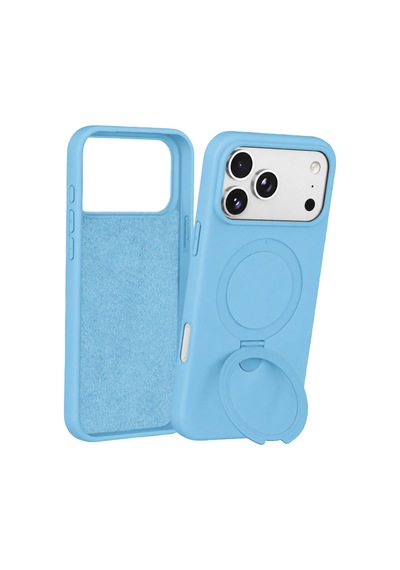 Apple İphone 18 Pro Regal Magsafe Standlı Kapak - Sierra Blue
