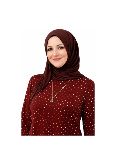 Hira Life Fashion Kadın Bisiklet Yaka Ful Kristal İki İplik Batal Tesettür Elbise Bordo Bordo Hira Life Fashion Kadın Bisiklet Yaka Ful Kristal İki İplik Batal Tesettür Elbise Bordo Bordo