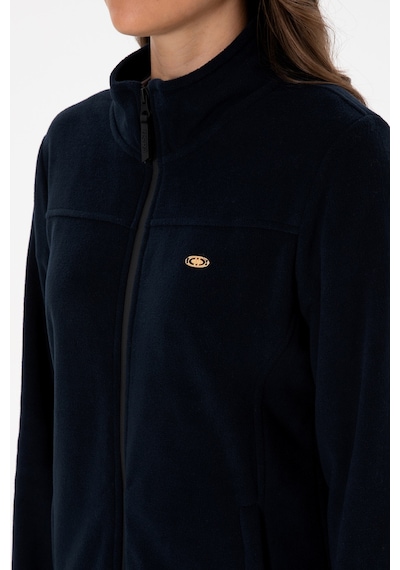 U.S. Polo Assn. Kadın Lacivert Fermuarlı Dik Yaka Polar Sweatshirt 50316729-VR059