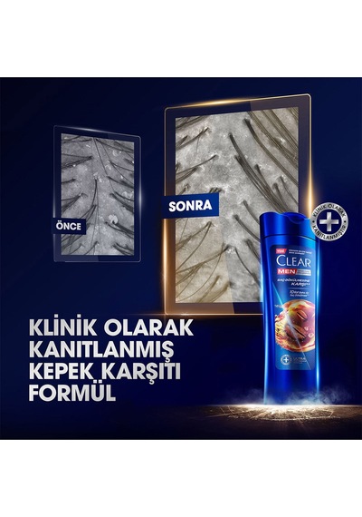 Men Kepeğe Karşı Etkili Şampuan Saç Dökülmesine Karşı 350 Ml X3