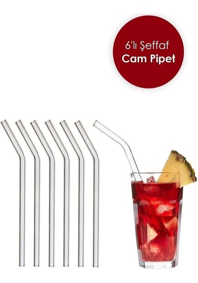 Cam Pipet 6'lı Isıya Dayanıklı