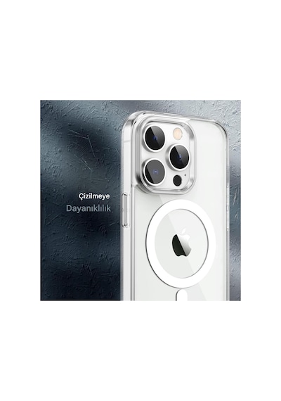 Apple iPhone Uyumlu 13 Pro Max Şeffaf Magsafe Kılıf Mtl Safe