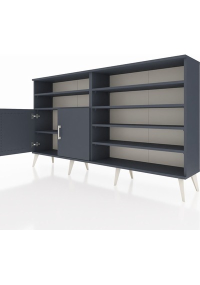 Arges Konsol 7 Raflı 2 Kapaklı 176x30x99 Antrasit-antrasit/çam Antrasıt/atlas Çam - Antrasıt Arges Konsol 7 Raflı 2 Kapaklı 176x30x99 Antrasit-antrasit/çam Antrasıt/atlas Çam - Antrasıt