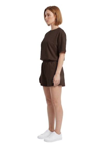 Cottonhıll Premium - Sway Collection Kahverengi Modal Şortlu Kadın Eşofman Takımı