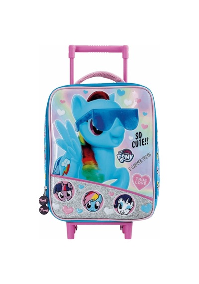 Pony Lisanslı Çek Çekli Ilkokul Çantası Karışık