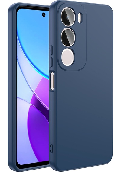 Vivo Y19s Kılıf Zore Mara Lansman Kapak Lacivert