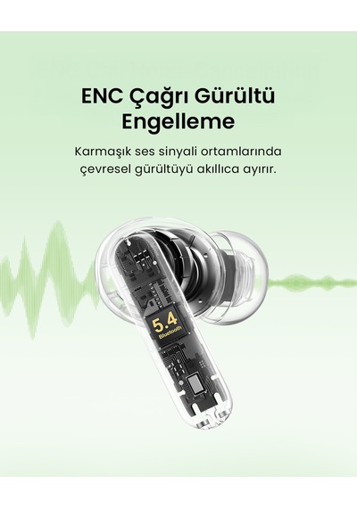 Ugreen Hitune P3 Yapay Zeka Gürültü Engelleyici Kablosuz Kulak İçi Kulaklık