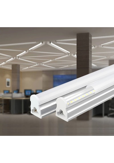 Cata Ct-2468 T5 Bant Armatürü Eklenebilir Anahtarlı10w Ledli Beyaz Kasa Günışığı 3200k 87cm Beyaz