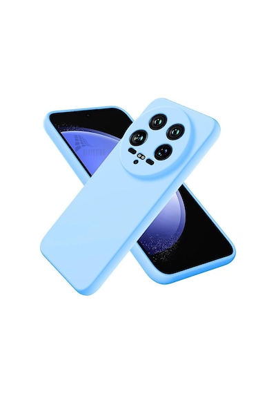 Xiaomi 15 Ultra Uyumlu Silikon Kılıf - Kamera Korumalı Esnek Pastel Renk Kapak - Mavi