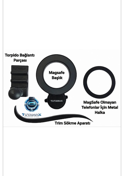 Togg T10f Uyumlu Fabrikasyon Telefon Tutucu Black