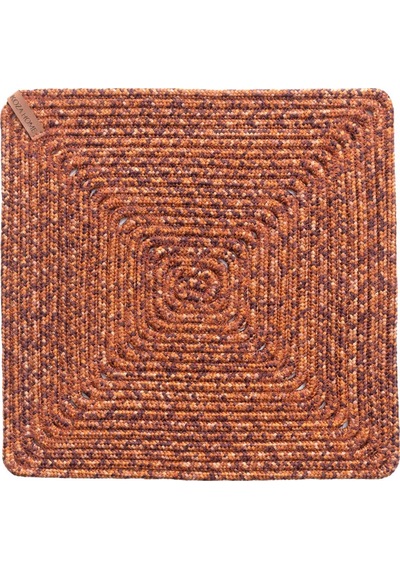 Koza Home Cesta El Yapımı Örgü Kiremit Kare Supla 32x32 4030 Kiremit