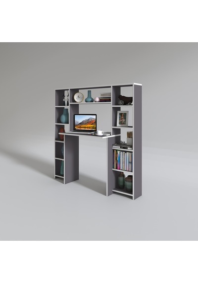Kenzlife Bilgisayar Çalışma Masası Senna Gri 140 130 20 Kitaplıklı Ofis Sekreter Laptop Beyaz Kenzlife Bilgisayar Çalışma Masası Senna Gri 140 130 20 Kitaplıklı Ofis Sekreter Laptop Beyaz
