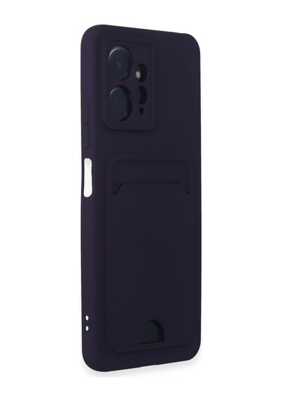 Newface - 805 - Xiaomi Redmi Note 12 4g Kılıf Kelvin Kartvizitli Silikon - - Edntrend - Derin Mor