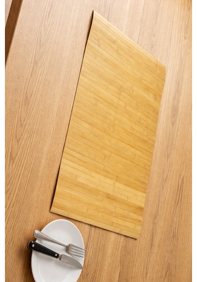 Ahşap Amerikan Servis Altlığı 45x69 Cm Doğal Görünümlü, Şık Ve Dayanıklı Ahşap