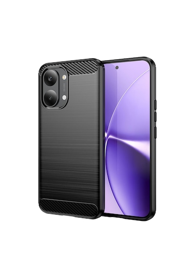Microcase POCO X8 Pro Max / / Redmi Turbo 5 MAX ile Uyumlu Brushed Carbon Fiber Silikon Kılıf Renk