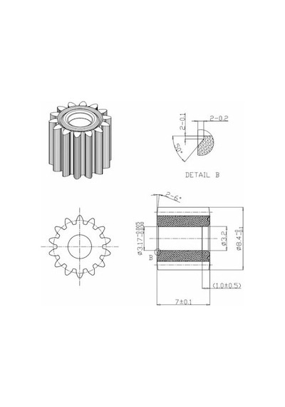 Devremarkt Rs550 Dc Motor 21v 14 Diş Güçlü Performans, Yüksek T