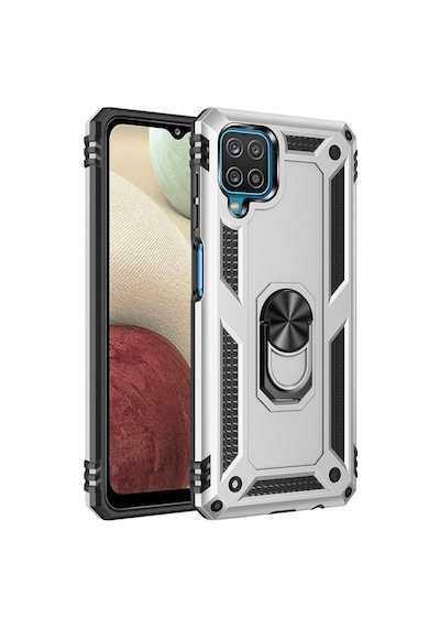 Samsung Uyumlu Galaxy A12 Kilif Zirhli Standli Miknatisli Tank Kapak 482088334