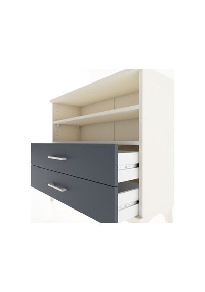 Arges Şifonyer 2 Raflı 2 Çekmeceli 88x30x80 Aytaşı-antrasit Aytaşı