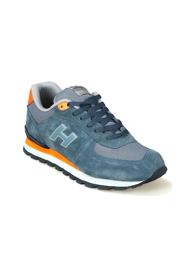 Hammer Jack 102 19250- Mavi-turuncu %100 Hakiki Deri Erkek Spor Ayakkabı Mavi