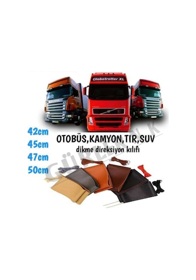 Gürler Kamyon Dikmeli Direksiyon Kılıfı Tır Otobüs Suv Minibüs