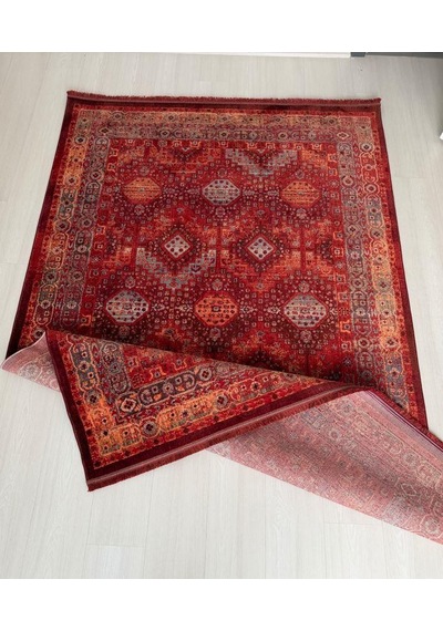 Andromeda Halı Artline Serisi H0190d Salon Oturma Yatak Odası Halısı Kırmızı