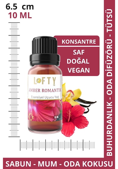 Lofty Amber Romantik Uçucu Yağ Buhurdanlık Esansı Oda Kokusu 10 ML