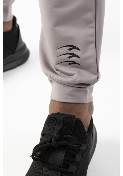 Maraton Sportswear Regular Erkek Ribana Paça Basic Gri Eşofman Altı 21001 Gri