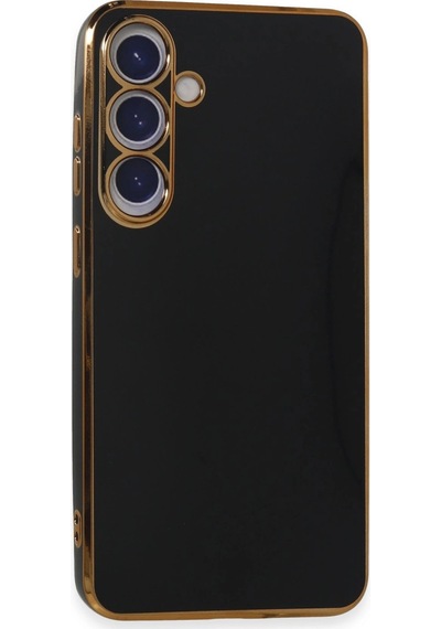 Samsung Uyumlu Galaxy S24 Plus Kılıf Volet Silikon Siyah
